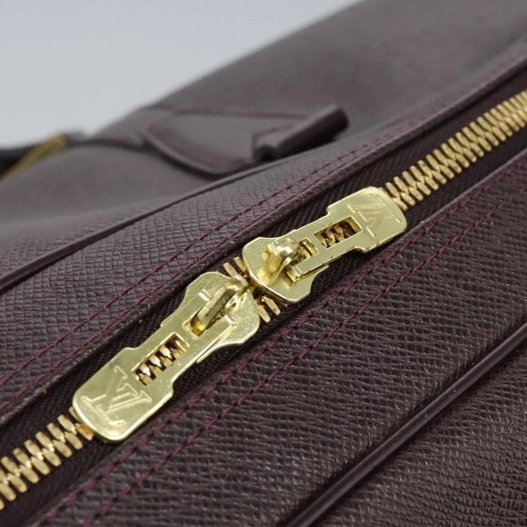 LOUIS VUITTON Taiga Kendall PM Boston Bag Acajou M30126 LV Auth yk17762 - Picture 13 of 15